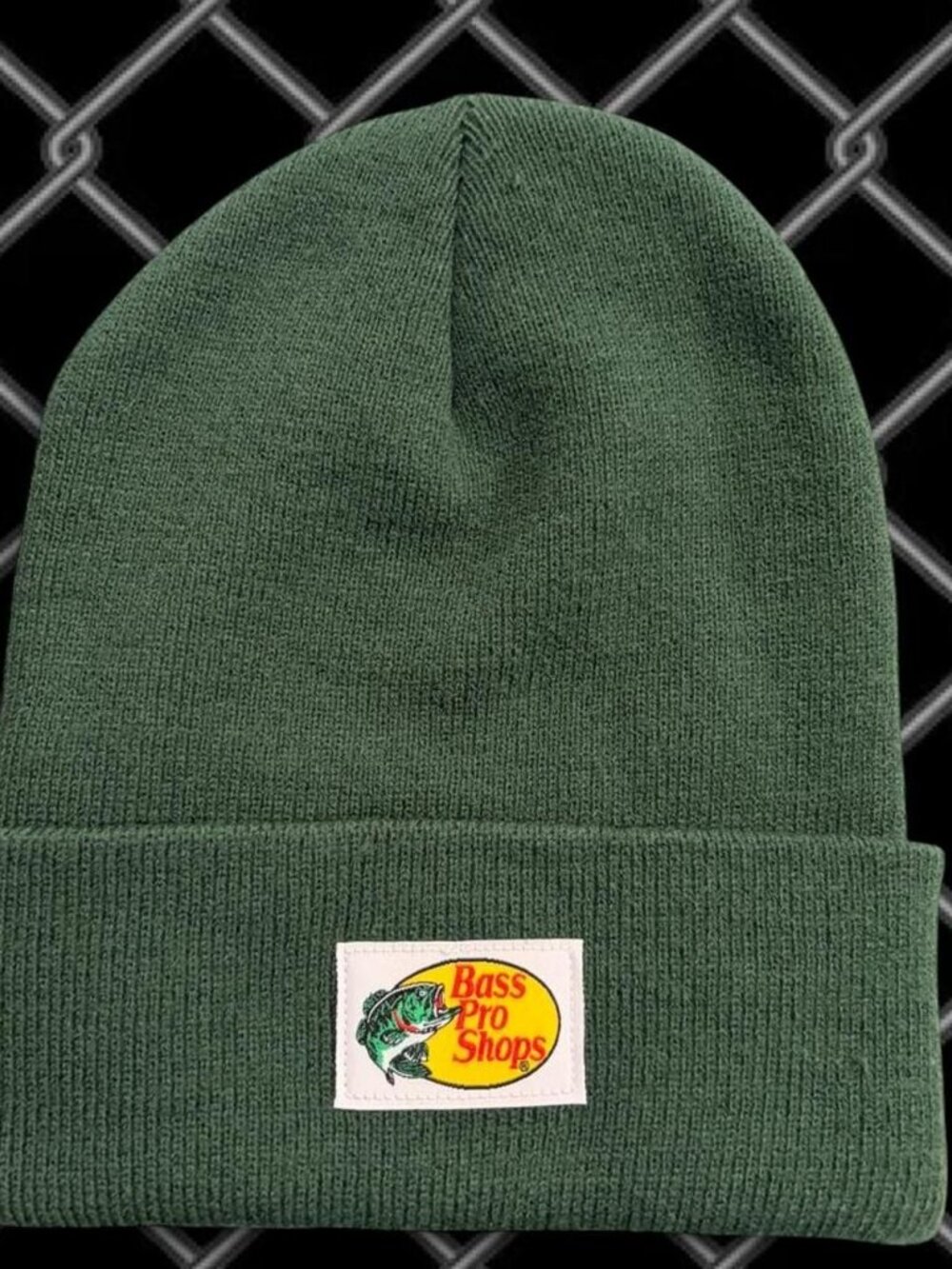 Bass Pro Shops green beanie